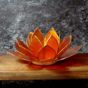 ljuslykta lotus-orange